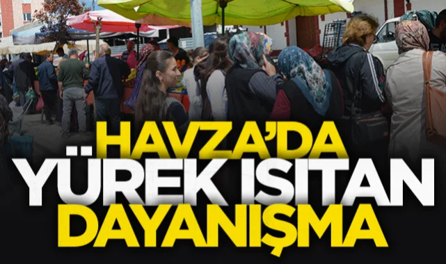 Havza'da yürekleri ısıtan dayanışma: Ürünleri yarı fiyatına indirdi!
