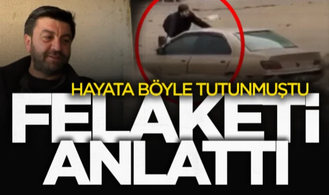 Havza'daki Selde Aracın Üstünde Sürüklenen Yavuz Yüksel Felaket Anlarını Anlattı