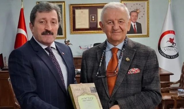 HHALK yazarı Şakir Demirci Vali Orhan Tavlı'yı ziyaret etti