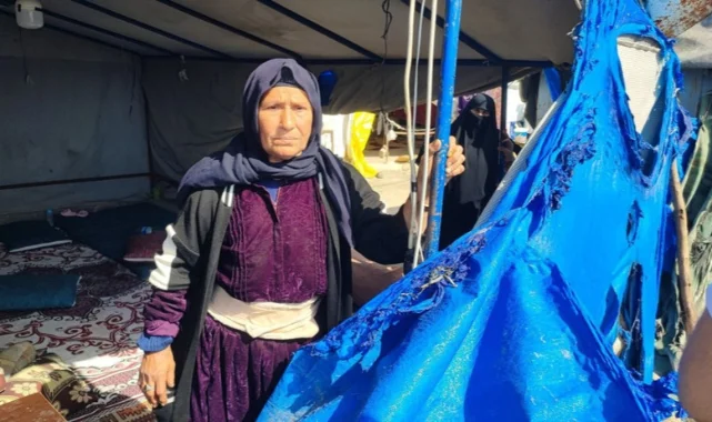 Konteyner ve çadır yangını: Uyuyamayan anne 13 kişinin hayatını kurtardı