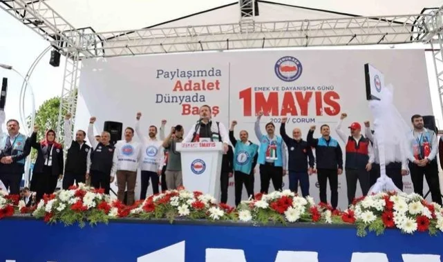 Memur-Sen 1 Mayıs'ı Çorum'da Kutladı: Ali Yalçın'dan Gazze Mesajı
