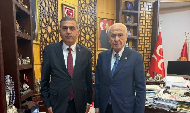 MHP Samsun heyetinden Genel Başkan Devlet Bahçeli'ye ziyaret