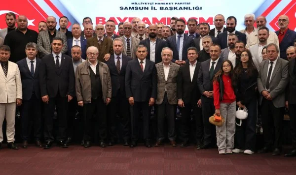 MHP Samsun İl Başkanlığı'nda bayramlaşma töreni