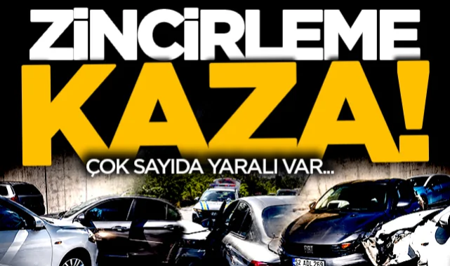 Ordu'da zincirleme kaza! Çok sayıda yaralı var...