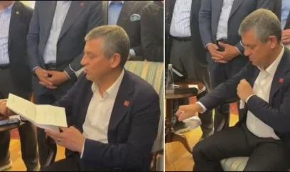 Özgür Özel tahliye tebligatını yırttı attı: Bunun için yıktılar baba ocağını