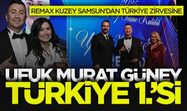REMAX Kuzey Samsun'dan Türkiye zirvesine: Ufuk Murat Güney Türkiye 1.'si oldu