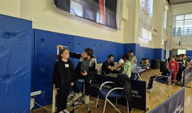 Salıpazarı'nda miniklere sportif tarama