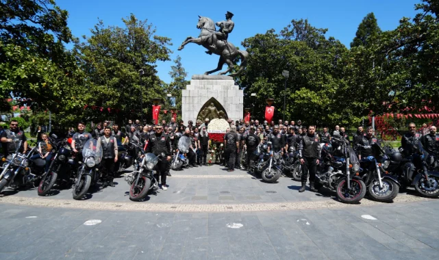 Samsun caddeleri motor sesleriyle inledi! 81 ilden gelen Chopperlar...