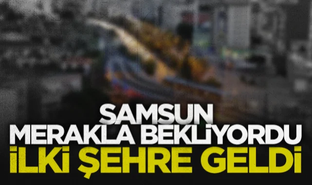 Samsun'da 12 Yeni Tramvaydan İlki Şehre Geldi