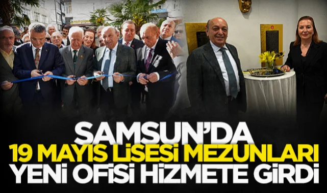 Samsun'da 19 Mayıs Lisesi mezunları yeni ofisi hizmete girdi