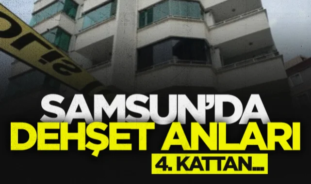 Samsun'da 4'üncü kattan düşen kadın ağır yaralandı