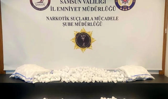 Samsun'da 51 bin 800 uyuşturucu hap ele geçirildi