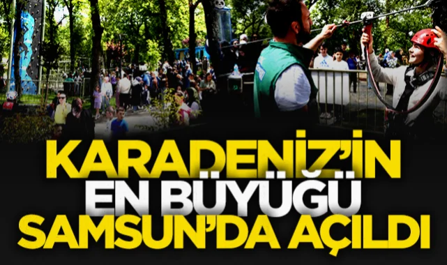 Samsun'da Canik Macera Parkı açıldı