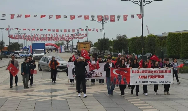 Samsun'da Dağcılık Ulusal Kurtuluş Mücadelesi Anma Yürüyüşü başladı