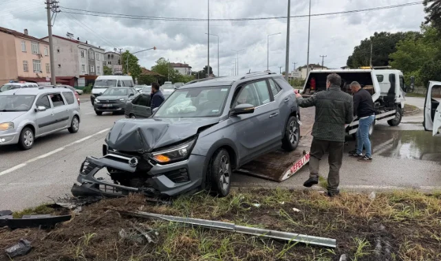 Samsun'da düğün yolunda trafik kazası