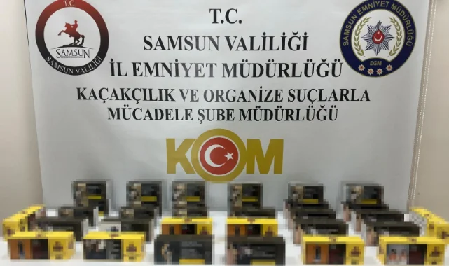 Samsun’da iş yerine kaçak sigara baskını