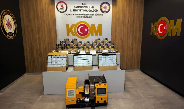 Samsun'da Kaçak Makaron Operasyonu! 10 Binlercesi Ele Geçirildi...