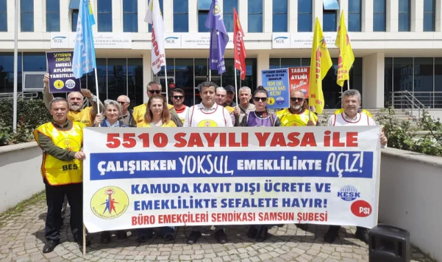 Samsun’da kamu emekçilerinden tam sigorta" çıkışı