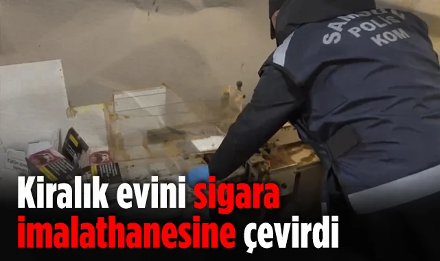 Samsun'da Kiralık Evde Kaçak Sigara İmalatı Yapan Şüpheli Yakalandı