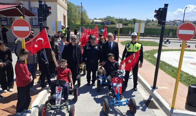 Samsun'da miniklere trafik eğitimi
