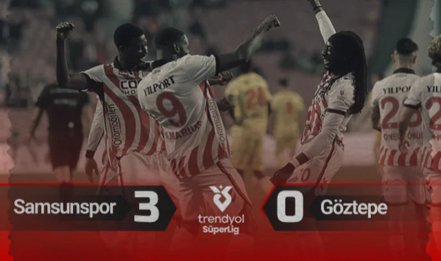 Samsun'da muhteşem kapanış! Samsunspor - Göztepe: 3-0 (Maç özeti)