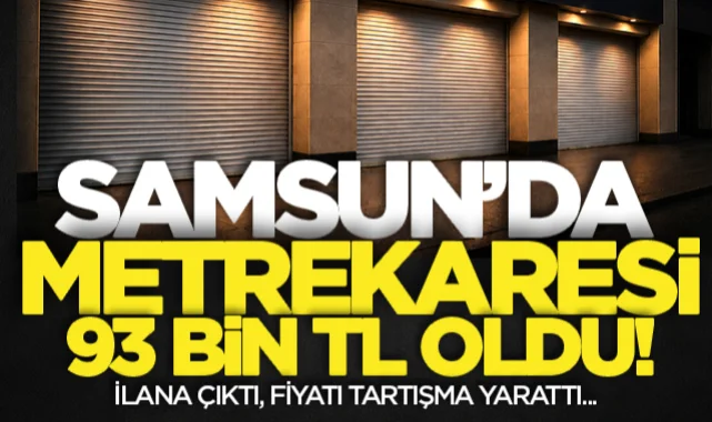Samsun'da satılık dükkan! Atakum'daki icra satışı fiyat tartışması yarattı... Metrekare başına düşen bedel 93 bin TL