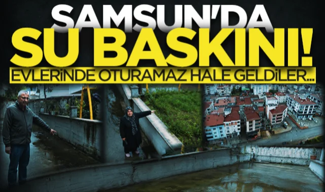 Samsun'da su baskını! Evlerinde oturamaz hale geldiler...