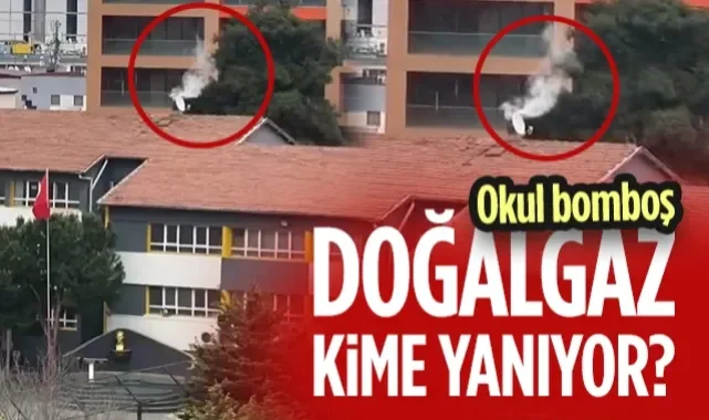 Samsun'da Tepki Çeken İsraf! Okul Boş, Doğalgaz Kime Yanıyor?