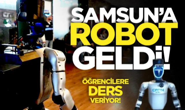 Samsun'da Türkiye'nin Nüfusa Kaydedilen İlk Robotu Canikman Gençlerle Buluştu