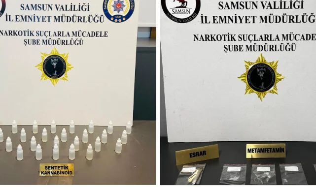 Samsun'da zehir tacirlerine operasyon: 4 gözaltı
