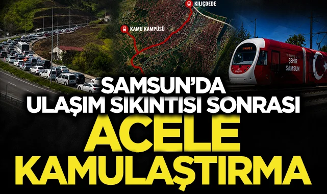 Samsun'daki ulaşım sıkıntısı sonrası düğmeye basıldı! Cumhurbaşkanı Erdoğan imzayı attı...