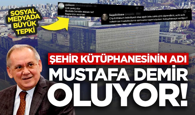 Samsun Şehir Kütüphanesinin Adı Mustafa Demir Oluyor! Sosyal Medyada Büyük Tepki