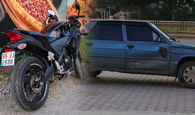 Samsun-Sinop karayolunda otomobile çarptı!
