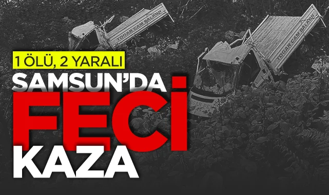 Samsun Terme'de Kamyonet Uçuruma Yuvarlandı: 1 Ölü, 2 Yaralı