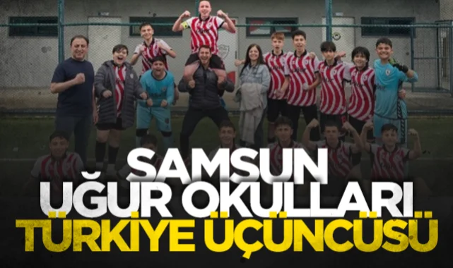 Samsun Uğur Okulları Türkiye üçüncüsü