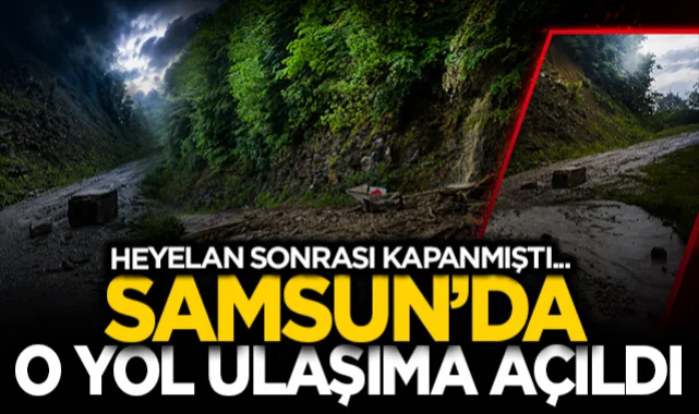 Samsunda kapanan mahalle yolu yapilan calisma ile ulasima acildi