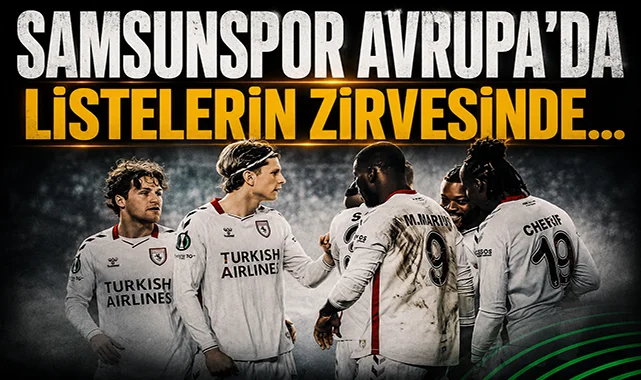 Samsunspor Avrupa'da tarih yazdı: Listelerin zirvesinde...