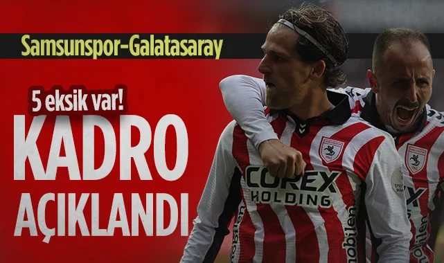 Samsunspor'da Sakatlık Şoku! Galatasaray Maçı Öncesi 5 İsim Kadroda Yok!