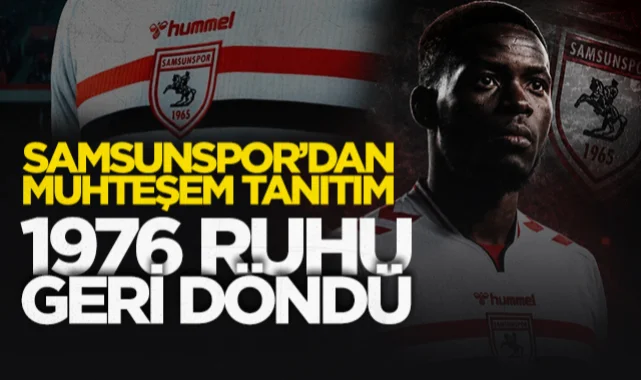 Samsunspor'dan muhteşem forma tanıtımı: 1976 ruhu geri döndü!