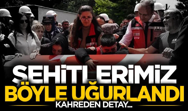 Şehit polisler son yolculuğuna uğurlandı! Cenazede kahreden detay