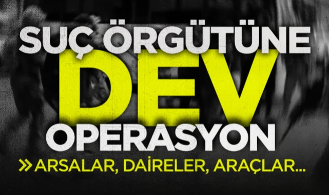 Suç Örgütüne Dev Operasyon: Arsalar, Daireler, Araçlar...