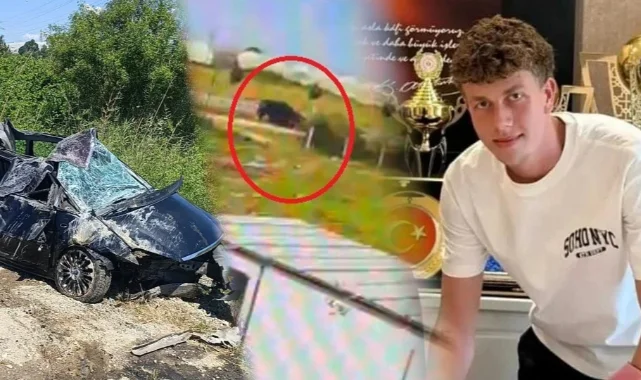Tatil yolu kabusa döndü! Futbolcu Furkan Perker'in bulunduğu araç takla attı