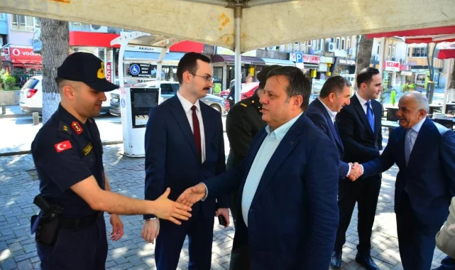 Terme’de geleneksel bayramlaşma töreni