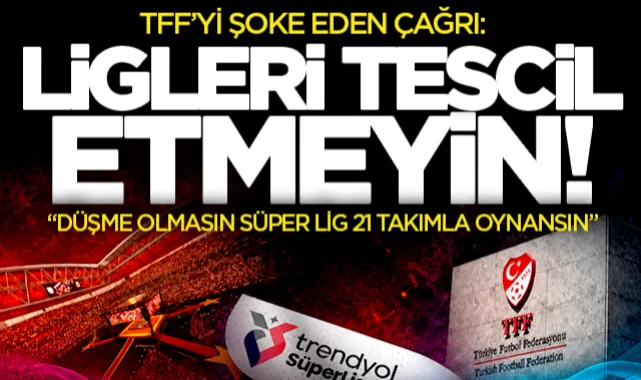 Canlı yayında açıkladı... TFF'ye şoke eden çağrı: Ligi tescil etmeyin!