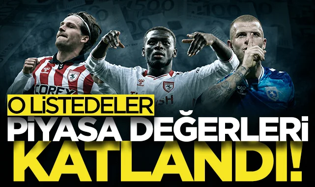 Transfermarkt açıkladı: Samsunsporlu futbolcuların piyasa değeri uçuşa geçti!