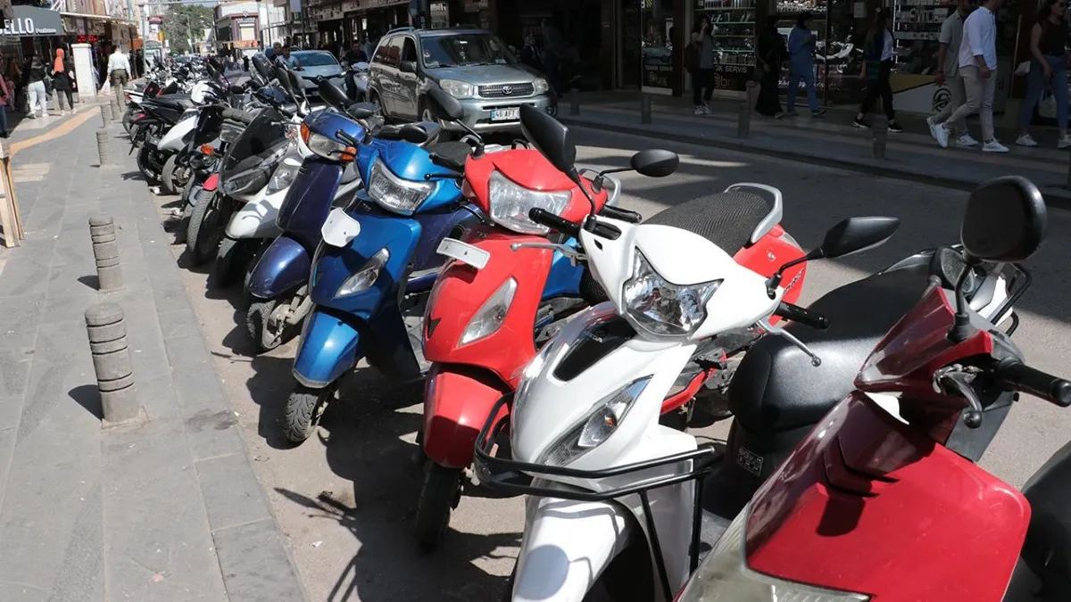 7 ilde motosiklet sayısı otomobili geçti