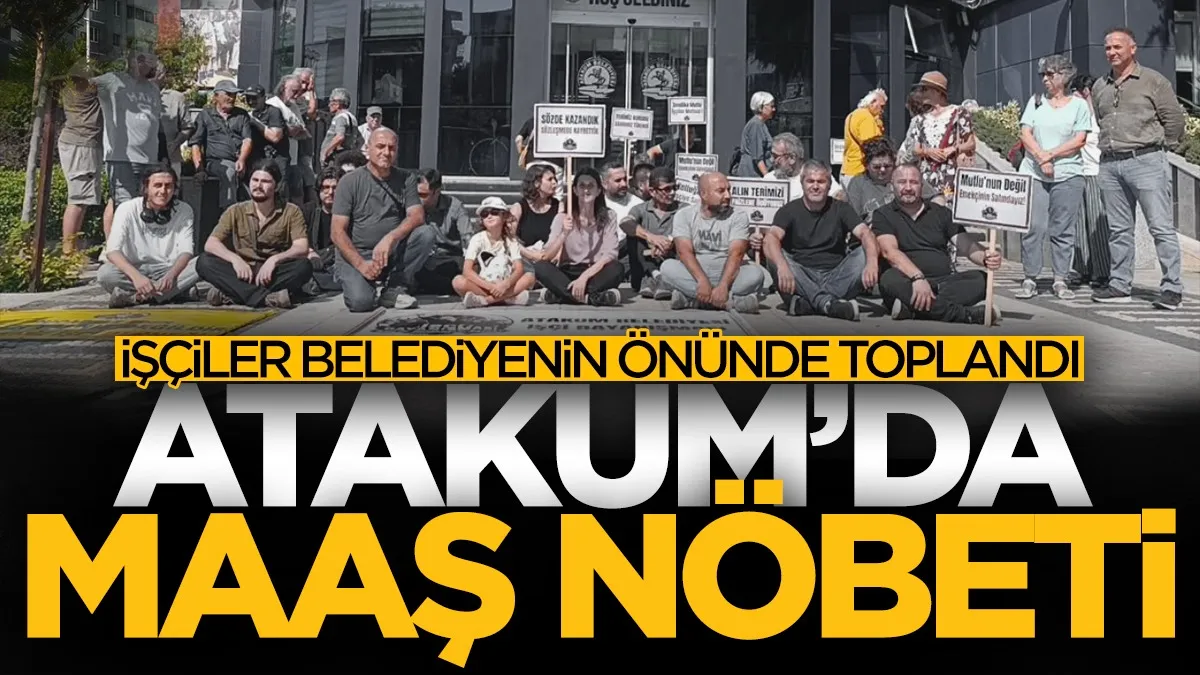 Atakum Belediyesi’nde maaş krizi büyüyor! İşçiler belediye önünde nöbete başladı