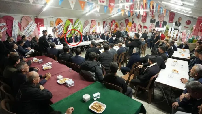 BBP lideri Mustafa Destici, MHP çadırını ziyareti etti