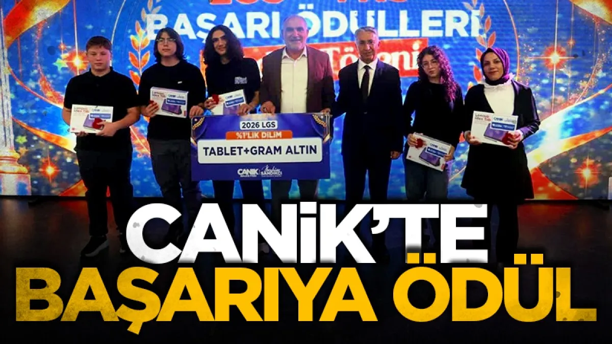 Canik Belediyesi başarılı öğrencileri ödüllendirdi