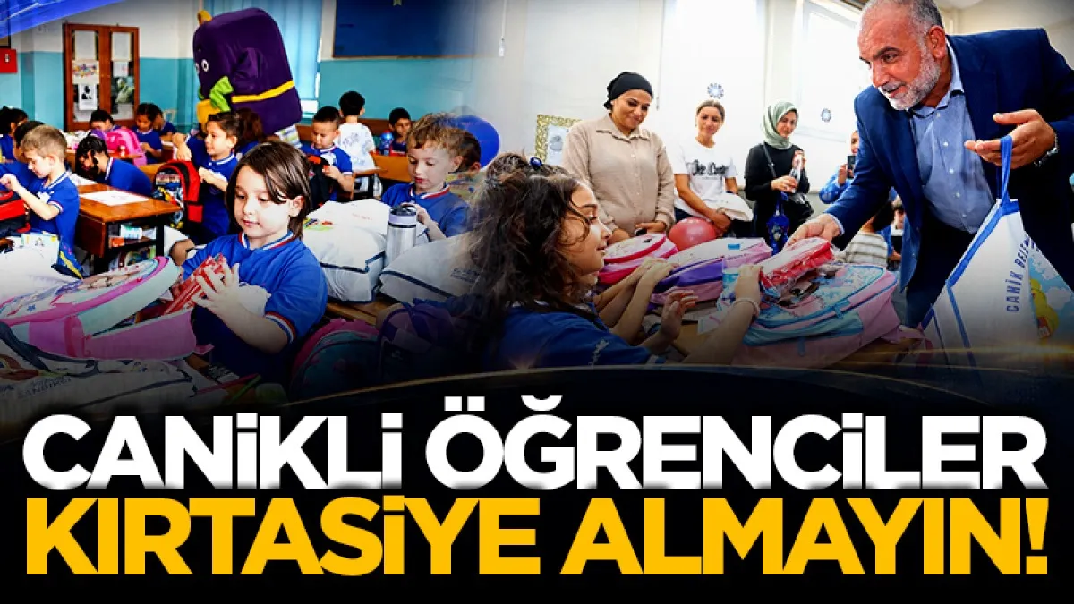 Canik Belediyesi'nden öğrencilere kırtasiye desteği